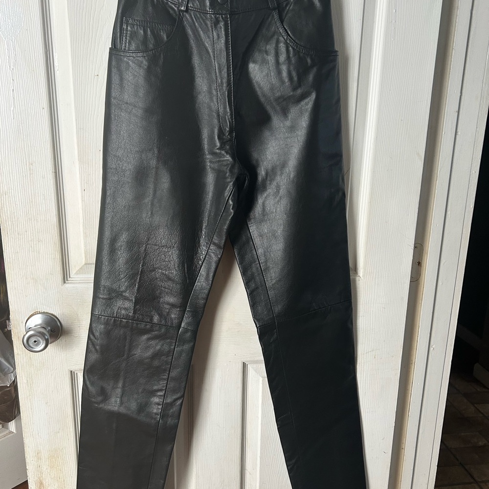 Black Leather Pants